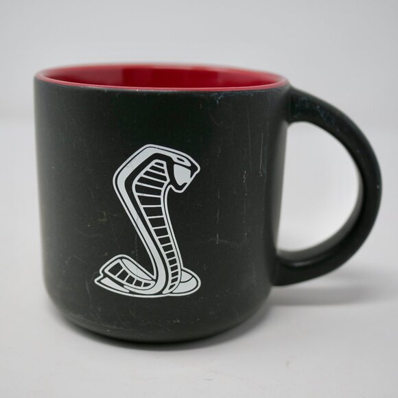 Ford Mustang Shelby GT 500 Cobra Coffee Mug Dealership Exclusive Red And Black - Picture 1 of 6